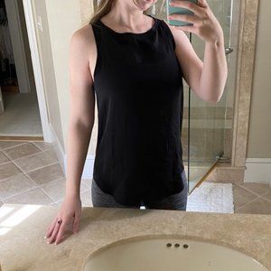 Theory Black Silk Tank